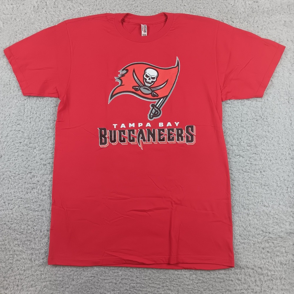 Alstyle T-Shirt Tampa Bay Buccaneers Men M Red Tom Brady 12 Graphic‎ Tee